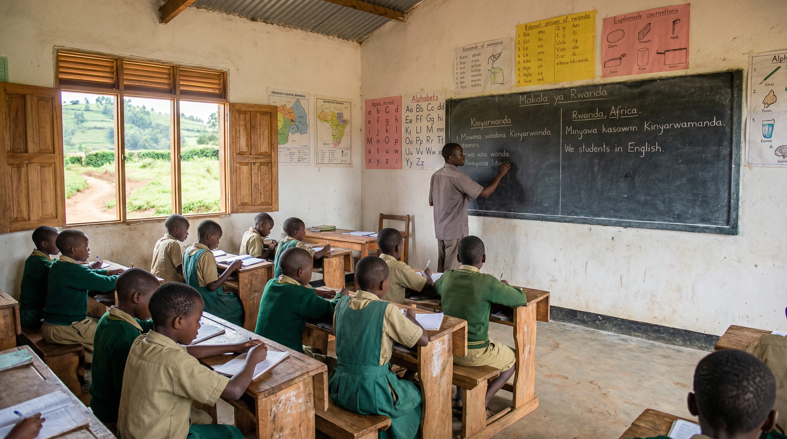 Ruanda Bildungsprojekt Klassenzimmer